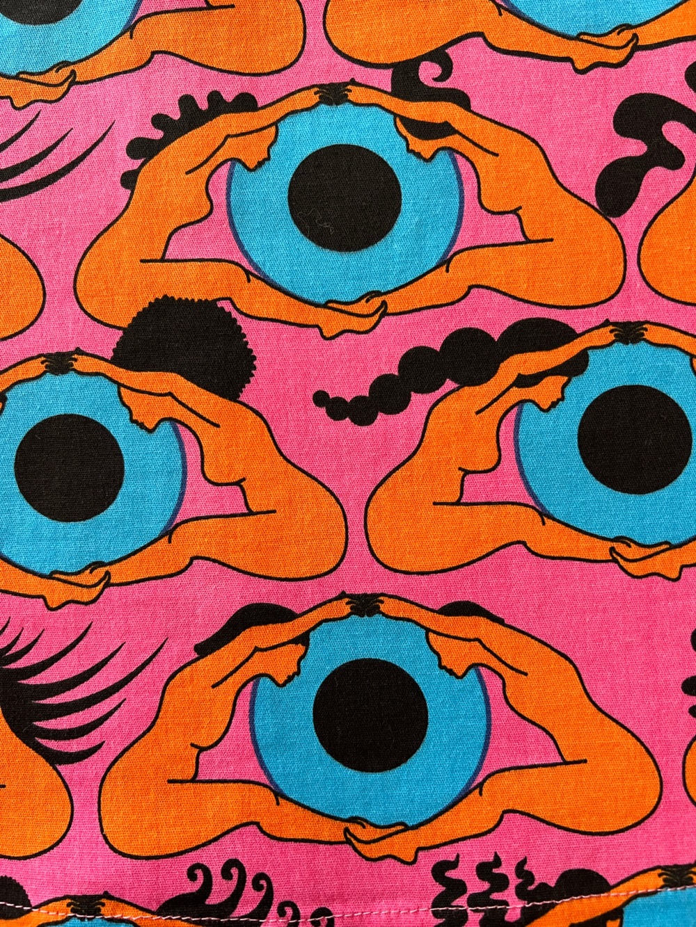 Nooworks Twill Mini Skirt in Psychedelic Eye - Picture 2 of 10